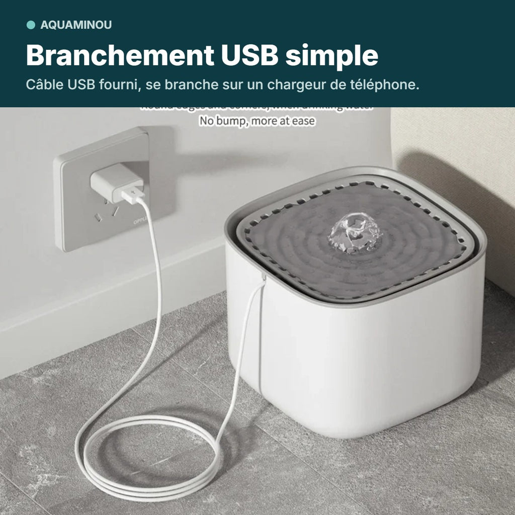 Fontaine Cube branchement USB