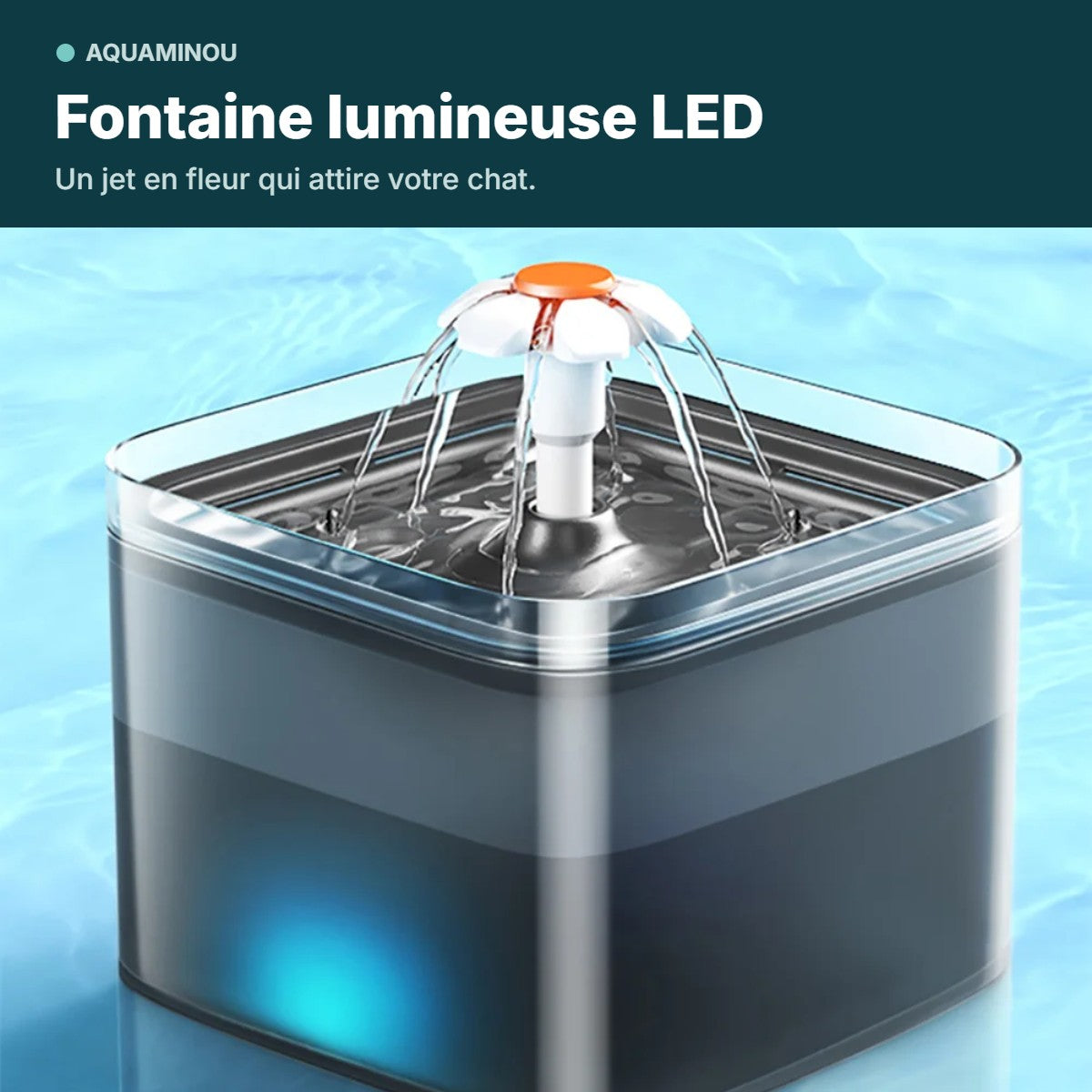 Fontaine lumineuse LED 2 L