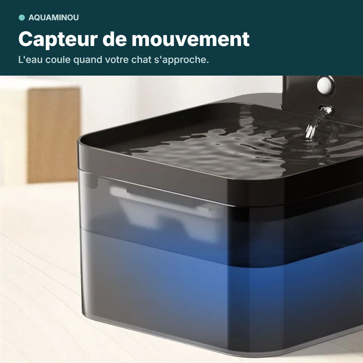 Capteur de mouvement de la fontaine sans fil